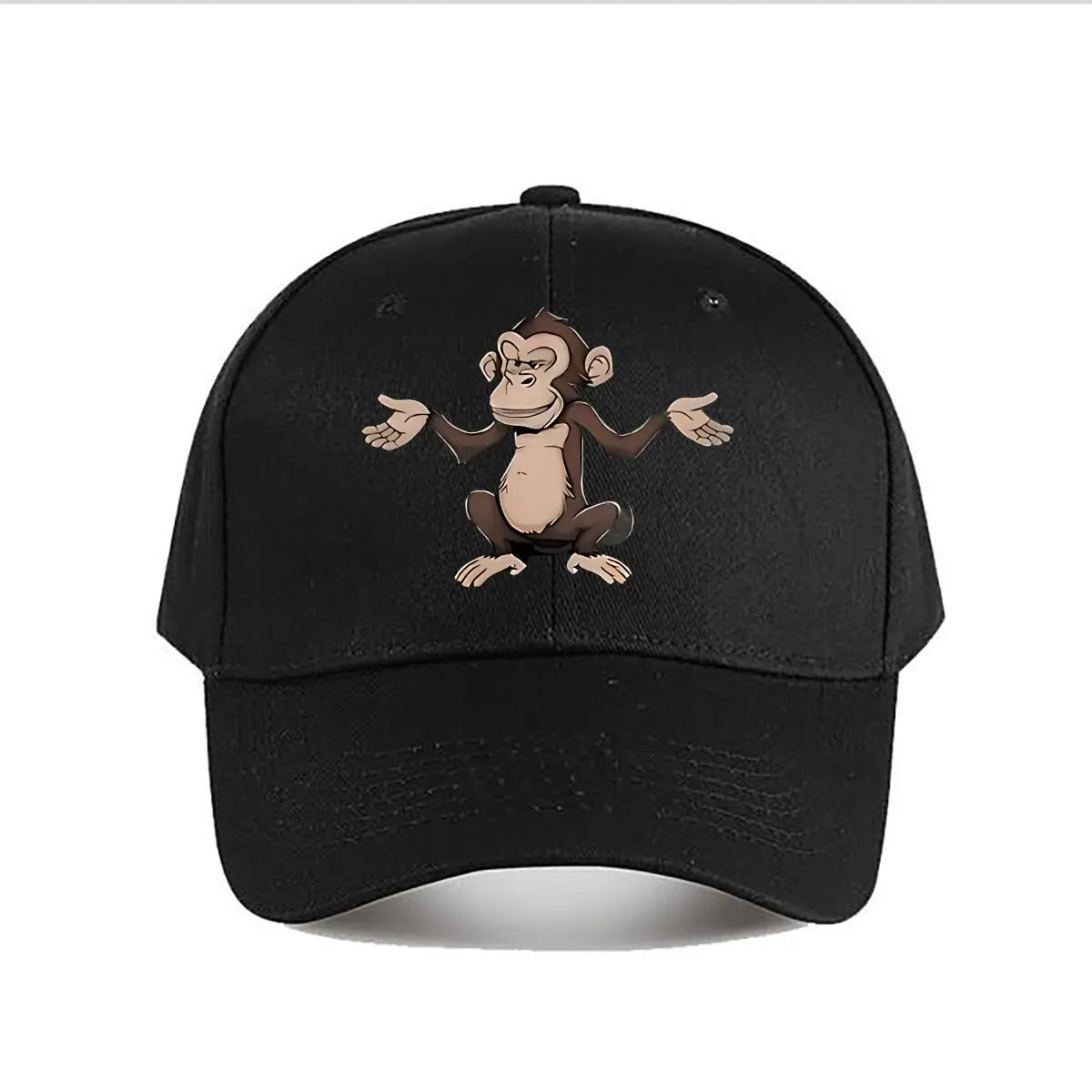 Funny Cartoon Monkey Vinyl Wall Decor Baseball Cap