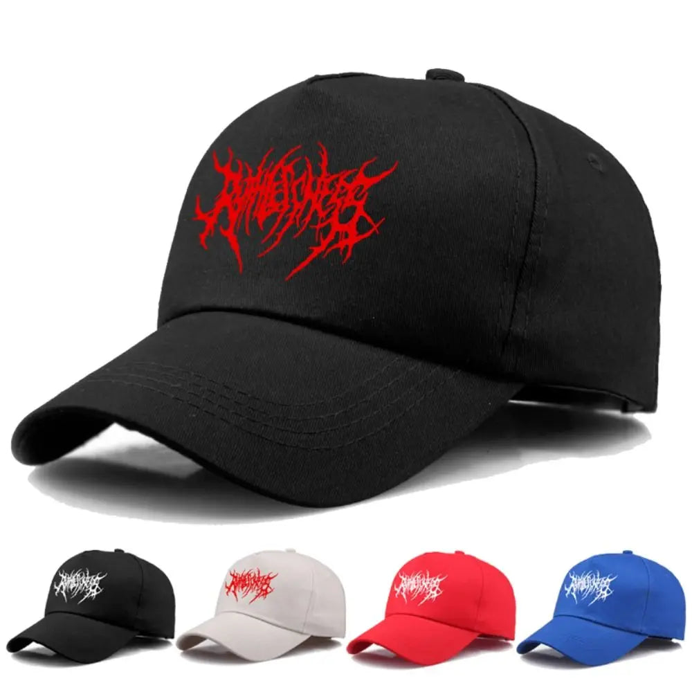 Fashion Gothic Street Punk Embroidery Baseball Caps