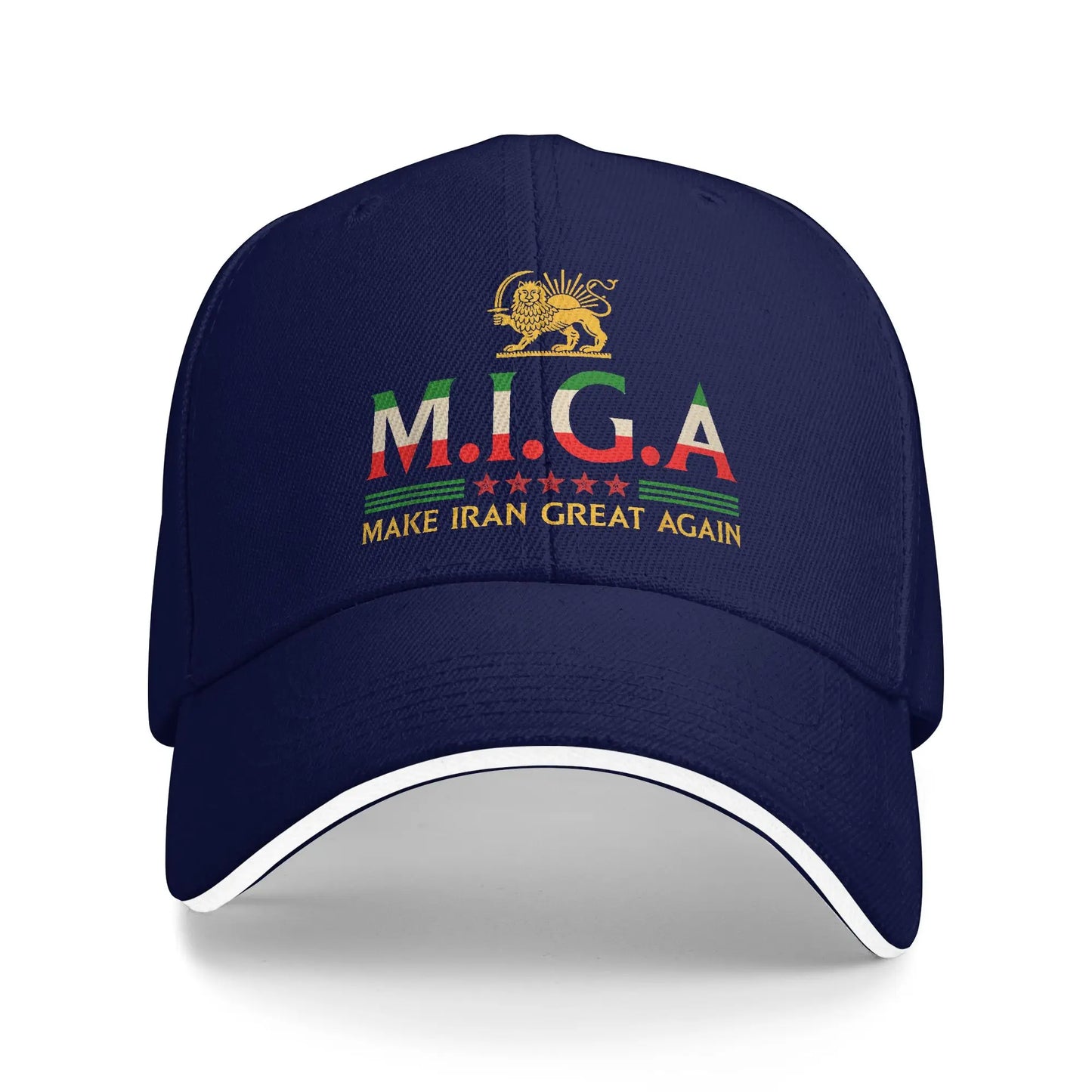 Make Iran Great Again Emblem Of Iran MIGA Casual Baseball Cap