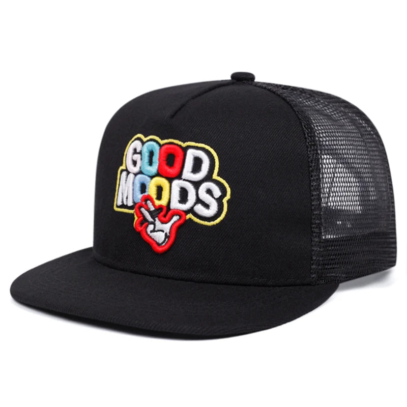New Fashion Webhat Cartoon Letter Embroidered Hip Hop Hat Snapback Hat