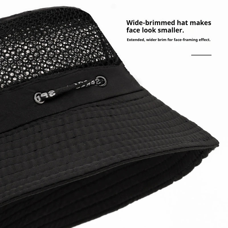 Summer Breathable Mesh Small Basin Hat Bucket Hat