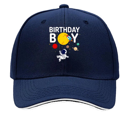 Astronaut Rocket Planet Moon Stars Space Cartoon Sandwich Baseball Cap