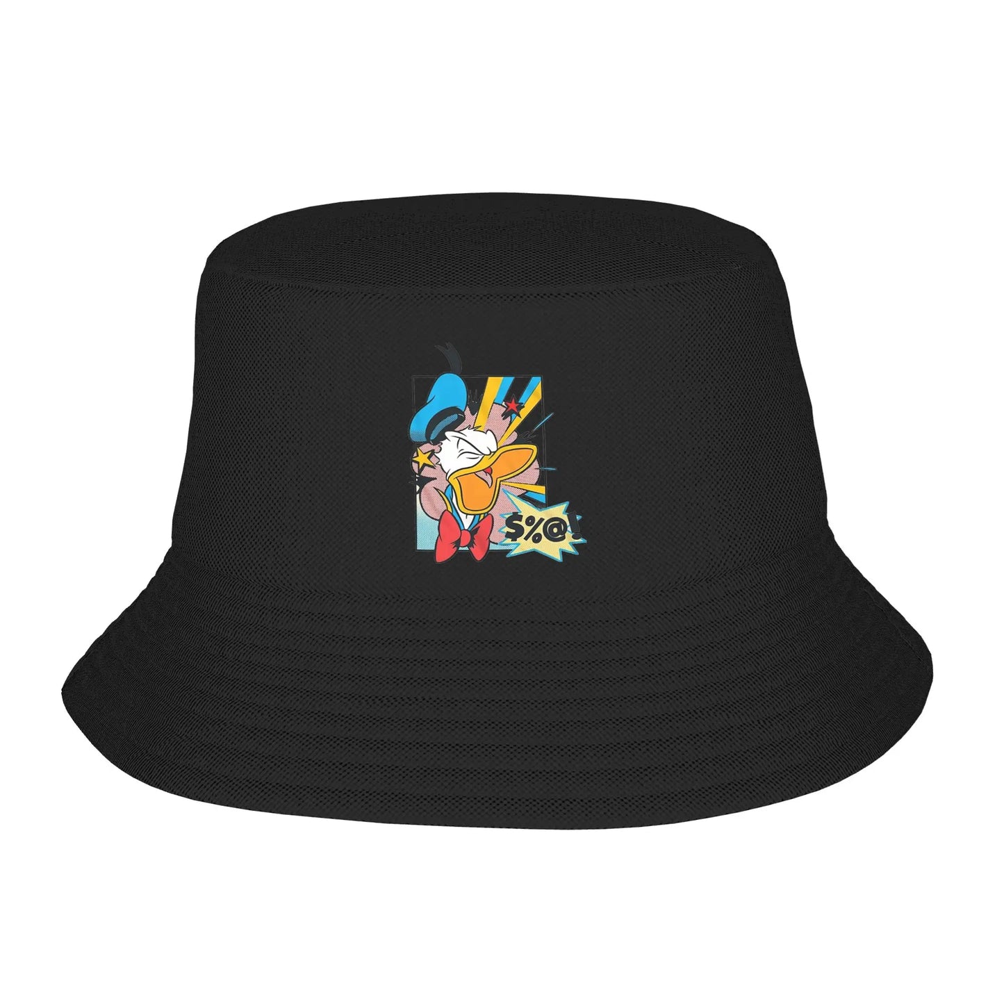 Unisex Bucket Hats Cartoon Donald Duck Vintage Beach Hatwear