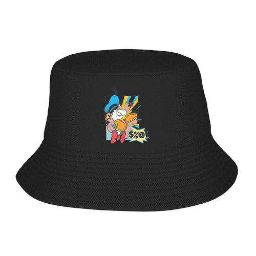 Unisex Bucket Hats Cartoon Donald Duck Vintage Beach Hatwear