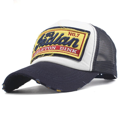 Streetwear Letter Embroidery Mesh Dad Baseball Cap