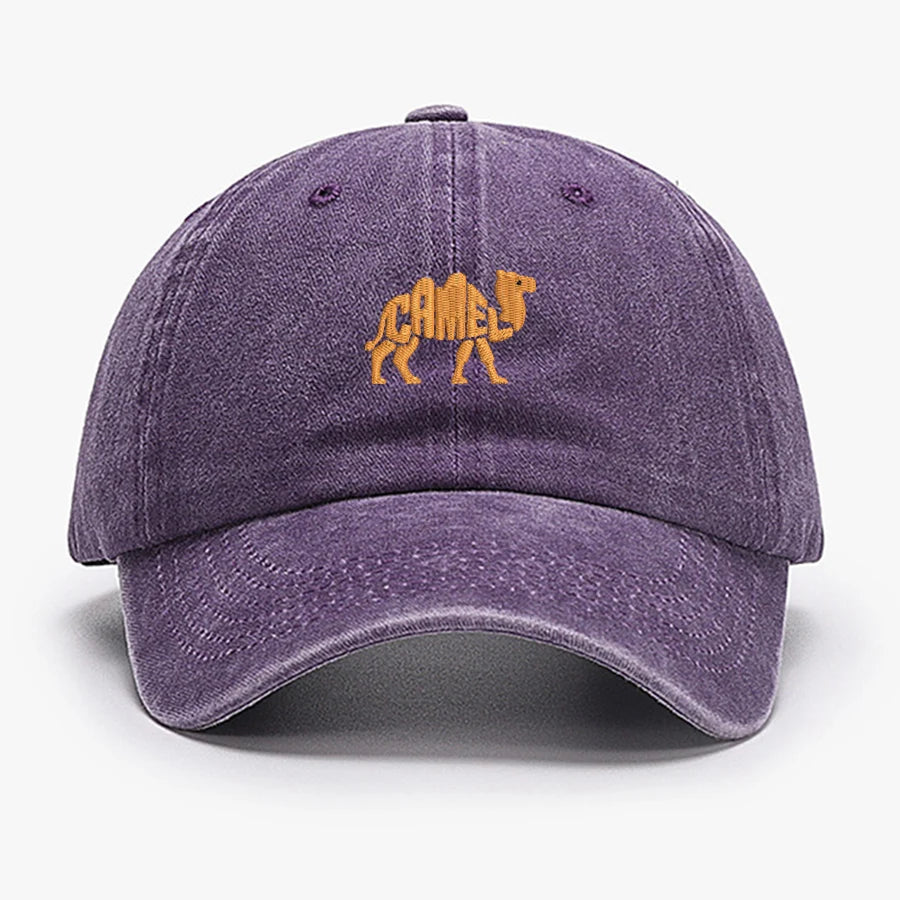 Camel Embroidered Exquisite Animal Vintage Cotton Baseball Caps Men Women