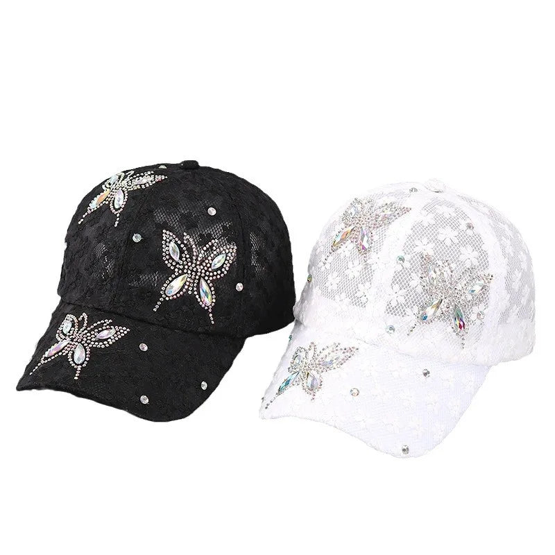 Summer Lace Flowers Baseball Caps