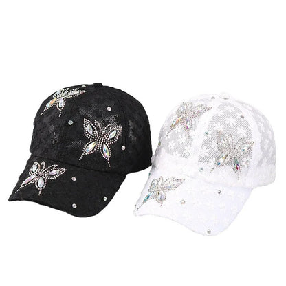 Summer Lace Flowers Baseball Caps