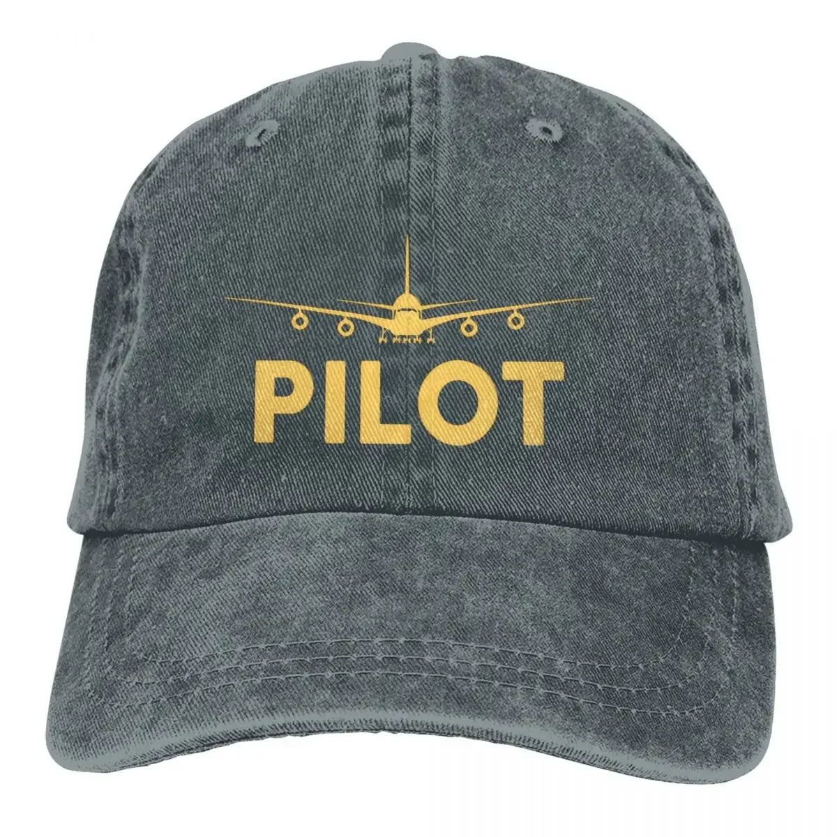Washed Men's Baseball Cap Born To Fly Pilot