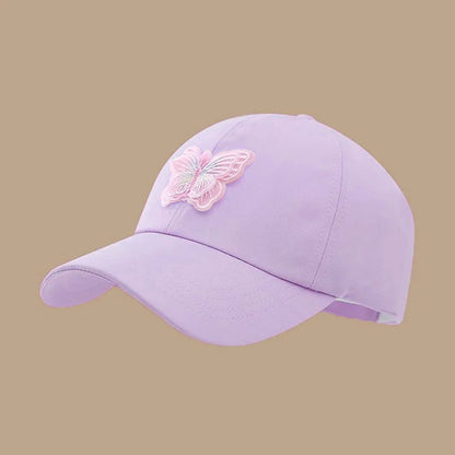 Children Sun Hat Girls Ponytail Duckbill Hats Kids Empty Top Baseball Cap