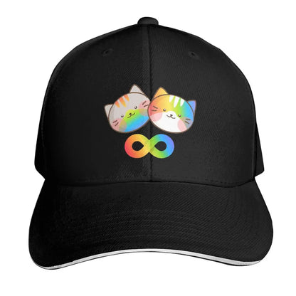 Autistic Cat Animal Cap Fashion Casual Baseball Caps