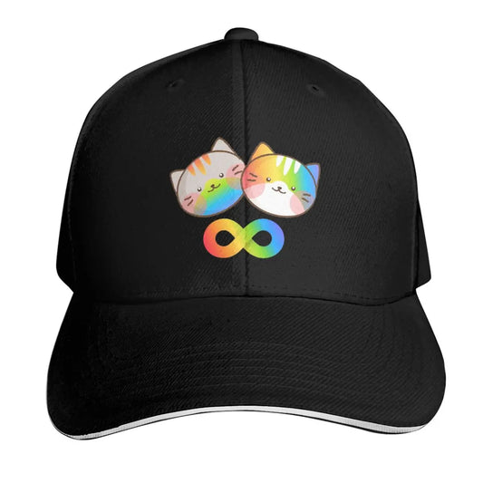 Autistic Cat Animal Cap Fashion Casual Baseball Caps