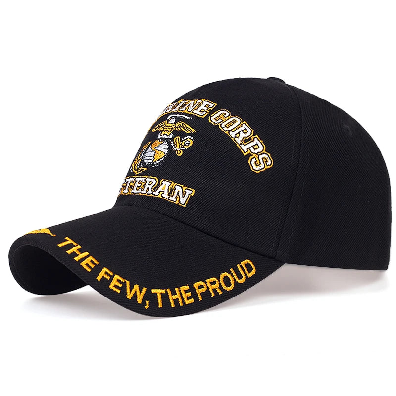 U.S. MARINE CORPS VETERAN Letter Embroidery Baseball Caps Spring And Autumn Unisex