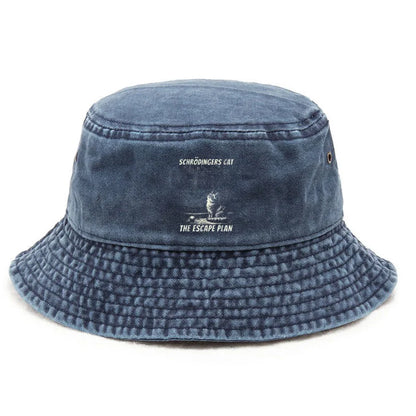 Cotton Washed Bucket Hat Vintage Fishing Hat For Unisex Sun Protection