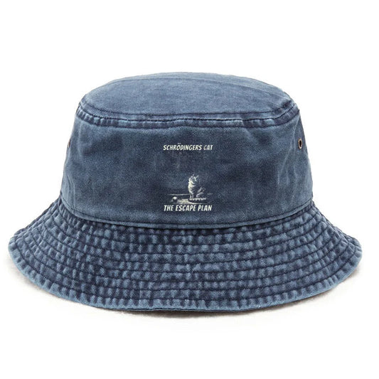 Cotton Washed Bucket Hat Vintage Fishing Hat For Unisex Sun Protection