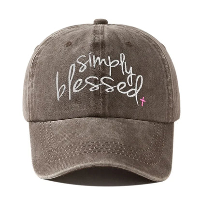 Simply Blessed Wide brimmed Sunshade Baseball Hat