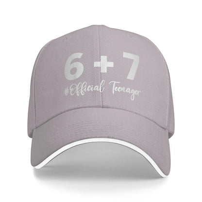 Summer Funny 13th Birthday Teenager 13 Year Old Baseball Cap