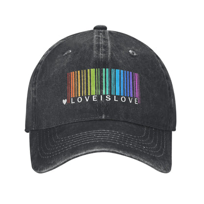 Purride Cat Pride Ally LGBT Rainbow Baseball Caps
