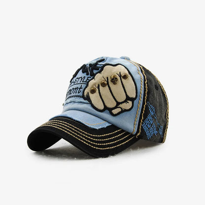 Fashion Baseball Cap For Men Women Rivet Letter Embroidery Unisex Soft Brim
