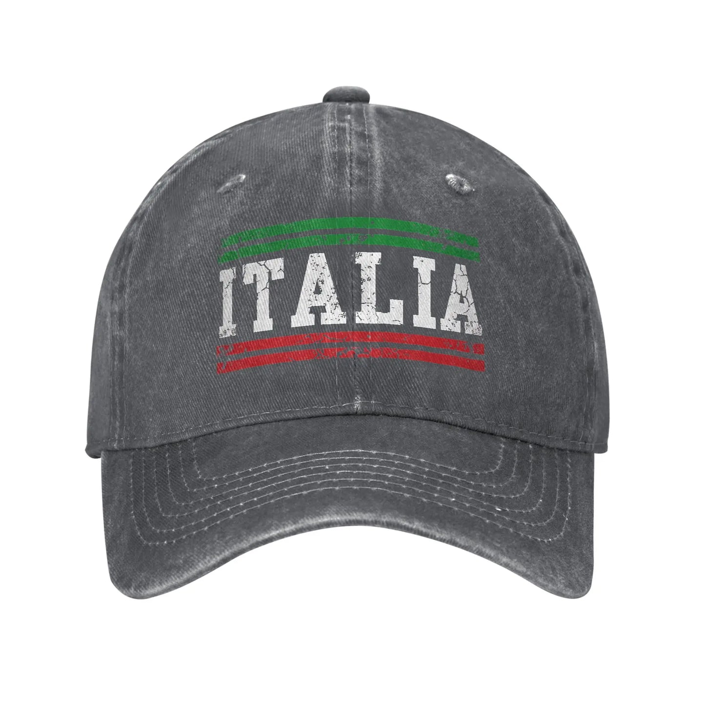 Italia Flag Italy Italian Vintage Distressed Sun Baseball Cap