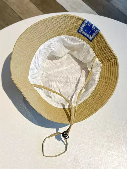 2025 Unisex Summer Cotton Bucket Hat Men Outdoor Fashion Cloth Label