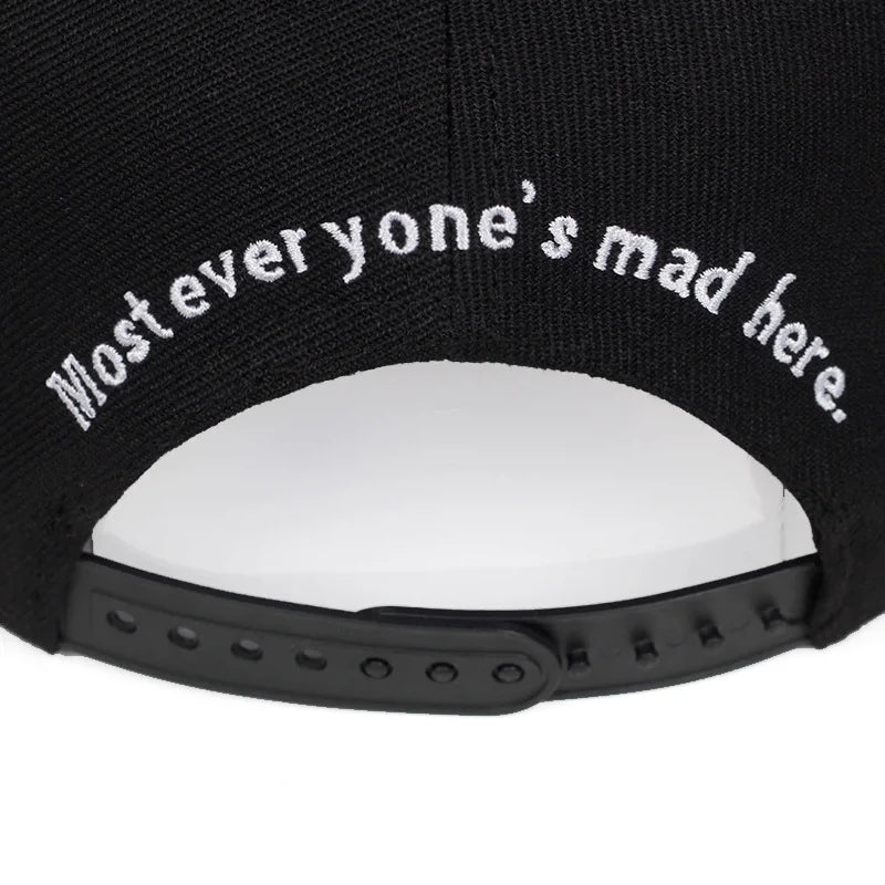 New Unisex Cartoon Cat Embroidery Hip Hop Hats Snapback Caps Baseball Caps