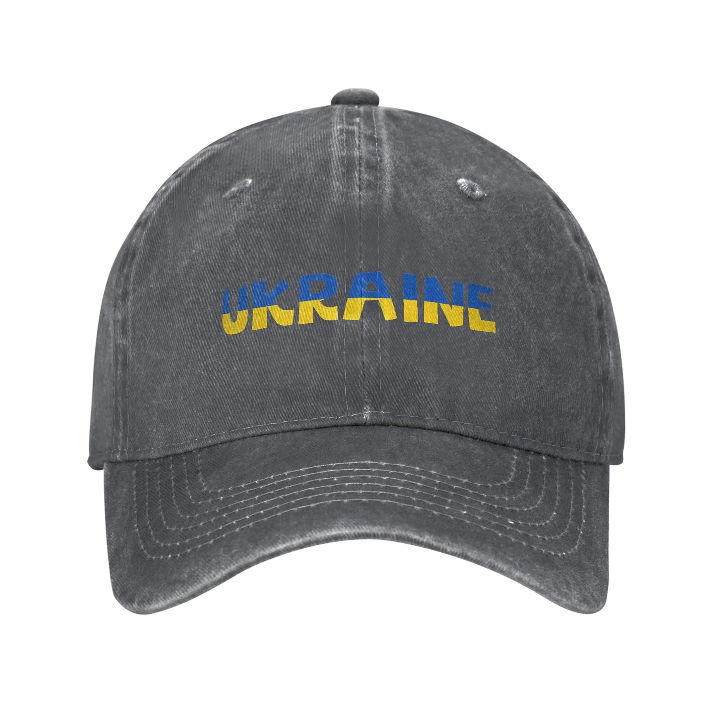 Ukrainian Coat Of Arms Fitted Retro Ukraine Flag Couple Baseball Cap