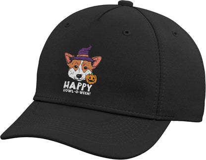 Corgi Witch Halloween Baseball Cap