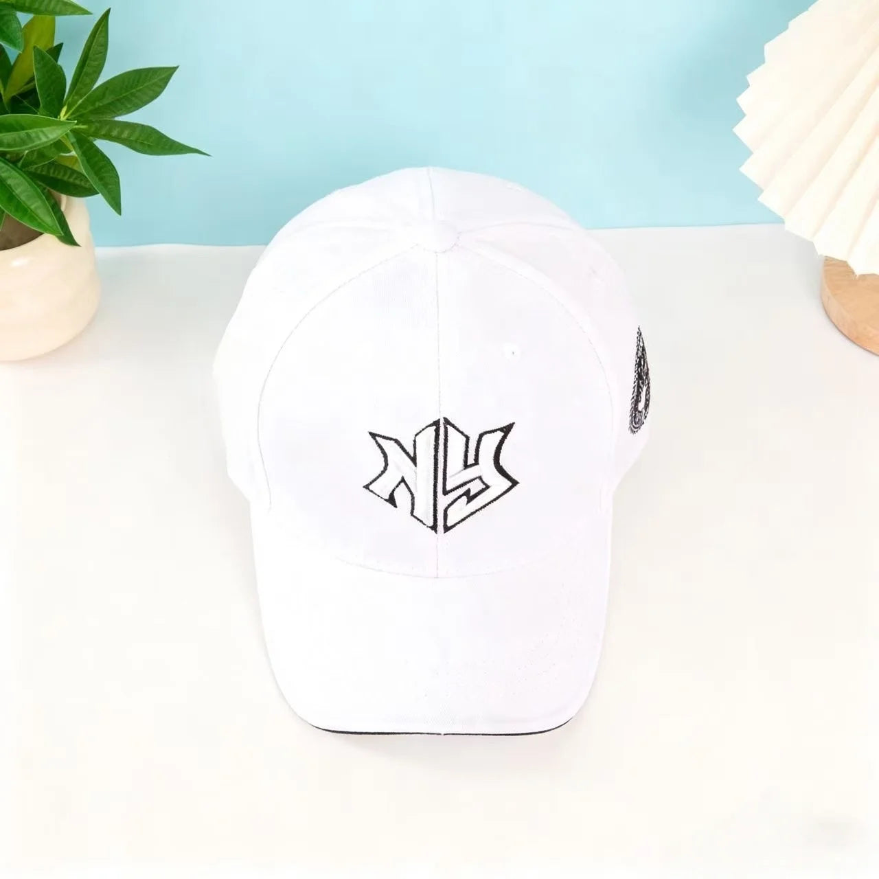 Classic New York Baseball Cap White - Unisex Dad Cap