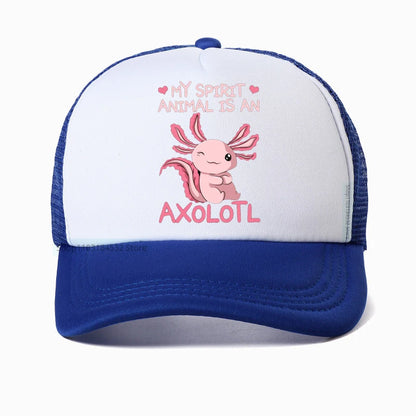 Korean My Spirit Animal Is An Axolotl Funny Baseball Cap