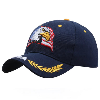 Eagle Flag Five Pointed Star Embroidered Baseball Cap