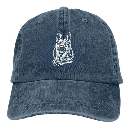 German Shepherd K-9 Washed Baseball Cap