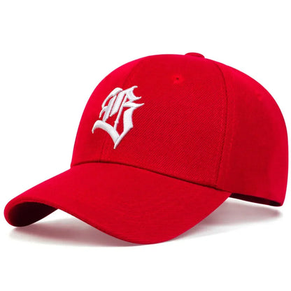 Unisex B Letter Embroidery Baseball Cap