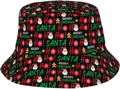 Funny Christmas Hat Happy New Year Bucket Hats