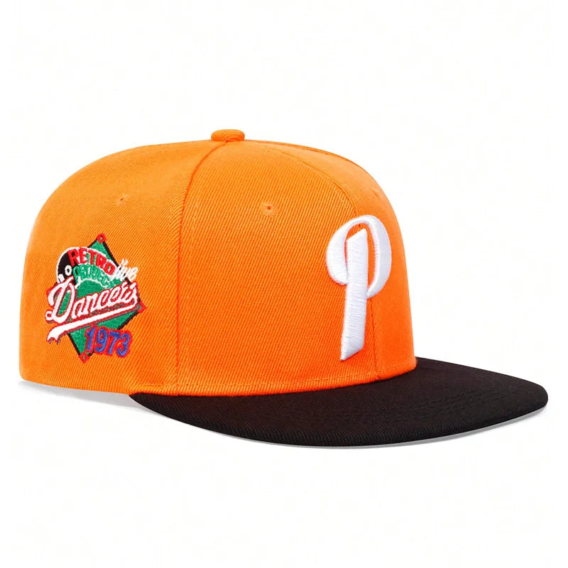 Unisex P Letter Embroidery Hip-hop Hats Outdoor