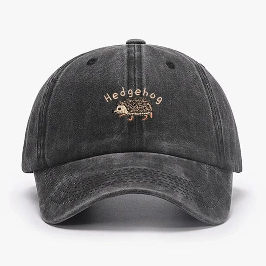 Embroidered Mini Hedgehog Vintage Baseball Caps For Men Women