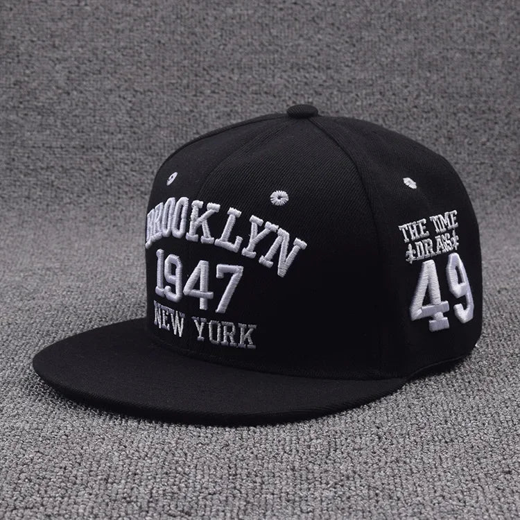 Letter Embroidery Hip Hop Caps For Men Women Fashion Cool Snapback Hat