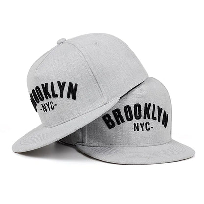 Unisex Brooklyn Letter Embroidery Hip-hop Hats Snapback Caps Baseball Caps Sunscreen Hat