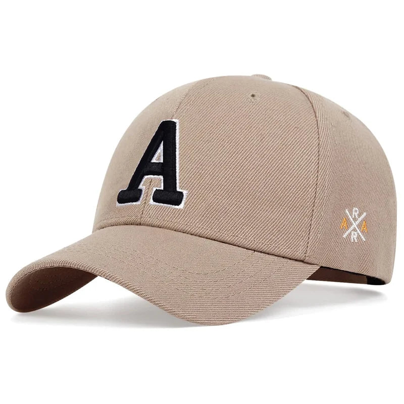 Summer Fashion Men Baseball Cap Letter A Embroidery