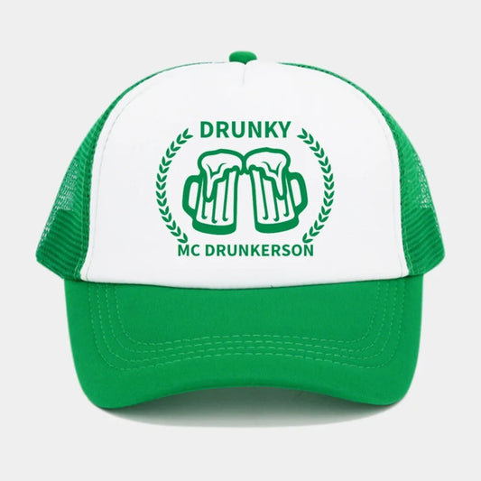 New Green Velvet Clover Shamrock Hat Breathable Sunshade Baseball Cap