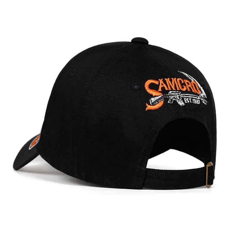 Fashion Unisex Baseball Caps SOA Sons Of Anarchy Skull Embroidery For Men Women