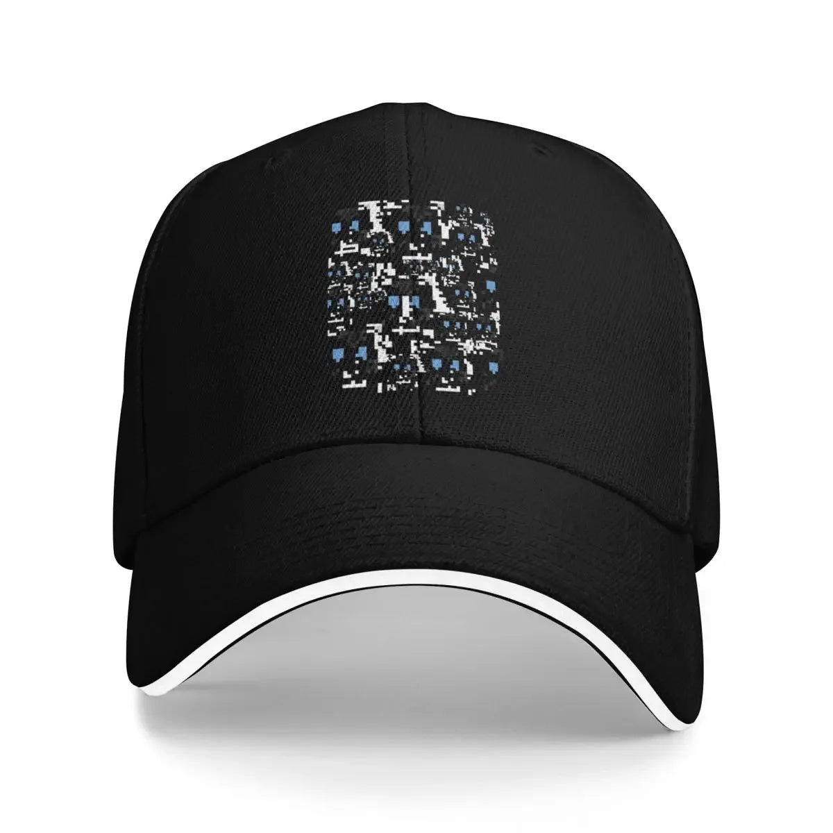 Modified Anti-Surveillance Disable Facial Recognition Pattern Baseball Cap