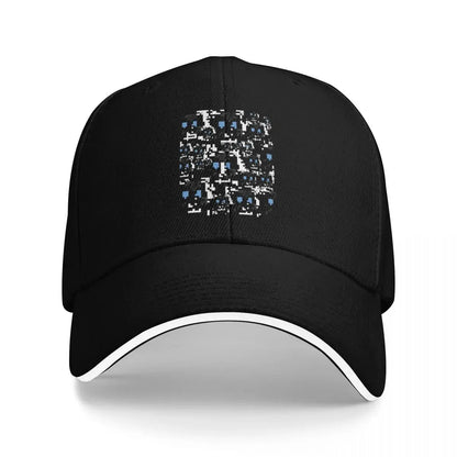 Modified Anti-Surveillance Disable Facial Recognition Pattern Baseball Cap