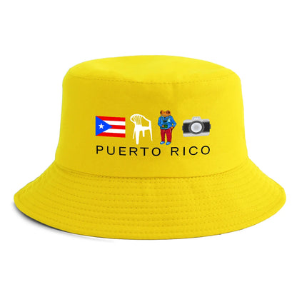 Reversible Puerto Rico Print Bucket Hat