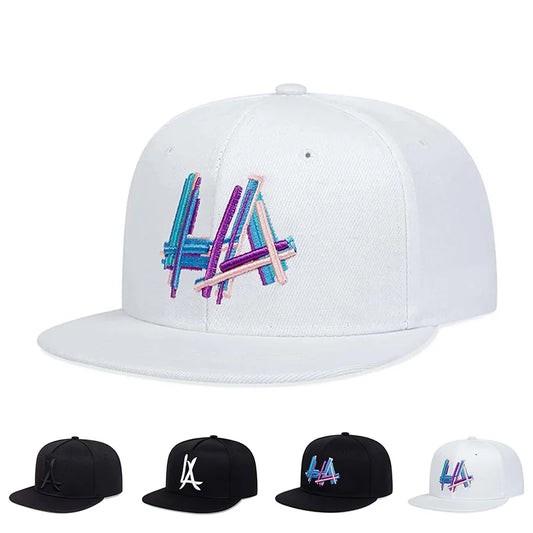 Unisex Letter Embroidery Hip-hop Hats Snapback Cap