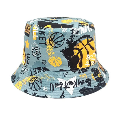Flag Print Cheer Hat Bucket Hat