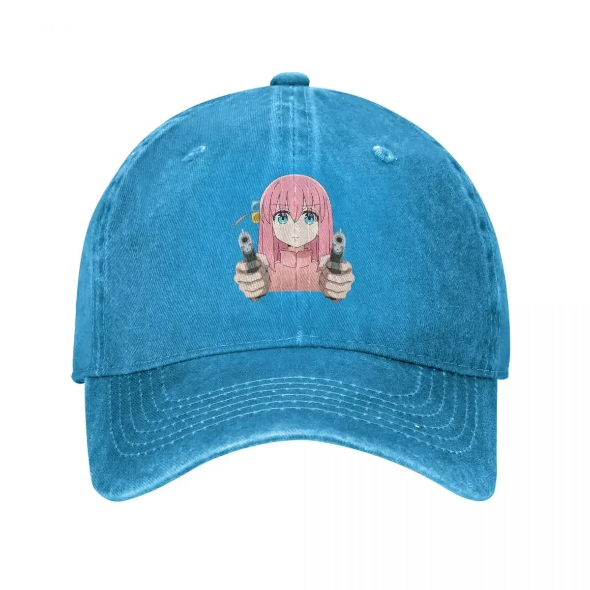 Kawaii Bocchi Anime Gotoh Hitori Denim Baseball Cap