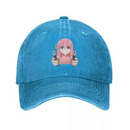 Kawaii Bocchi Anime Gotoh Hitori Denim Baseball Cap