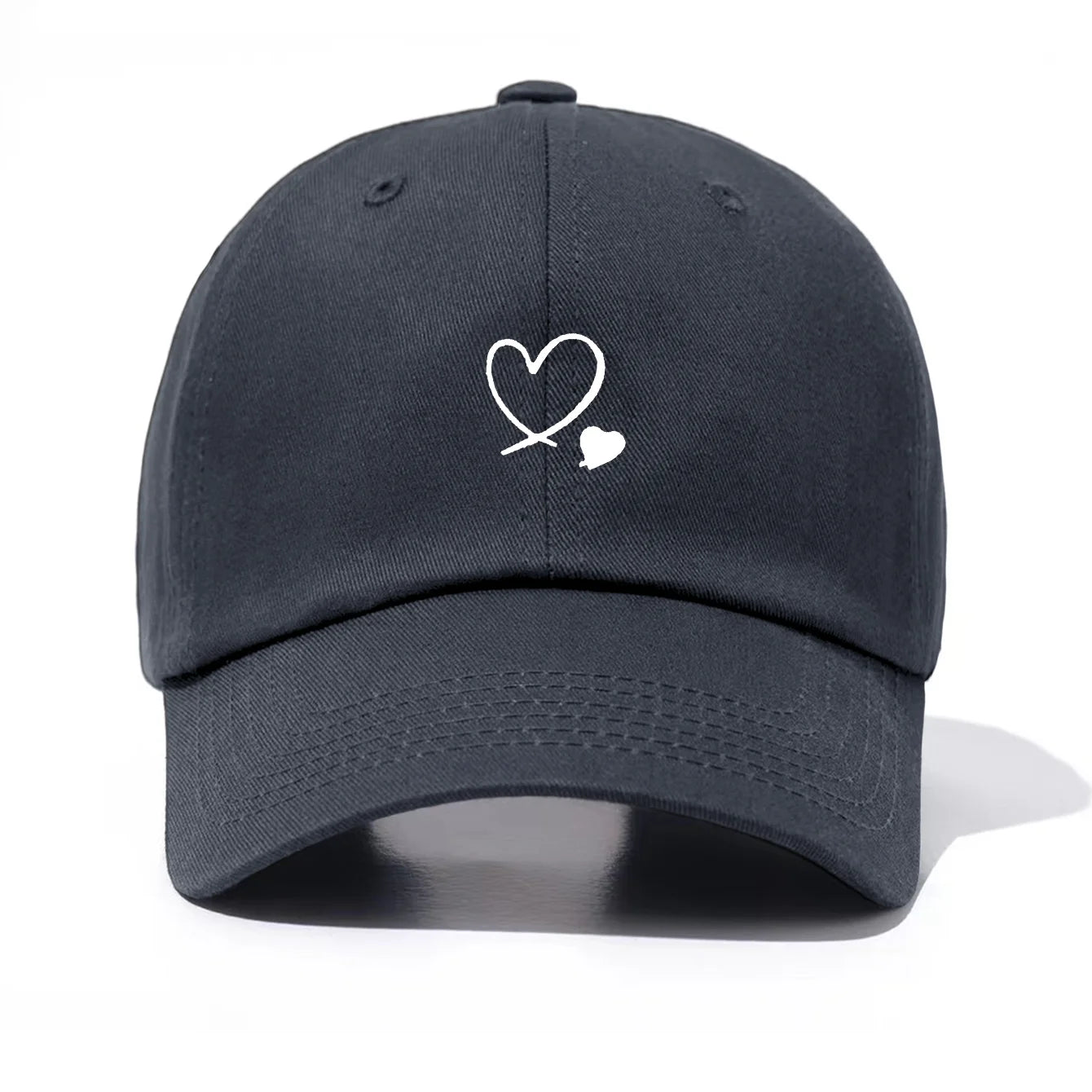 Piece Hearts Print Baseball Cap For Men & Women