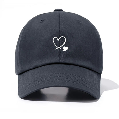 Piece Hearts Print Baseball Cap For Men & Women